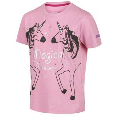 Regatta T shirt Bosley III meisjes katoen roze maat 80 86