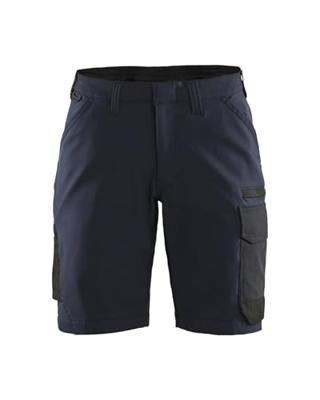 Blåkläder Dames service short 4-weg stretch 71231645 | Donker marineblauw/Zwart | Maat 42 - 7330509822838