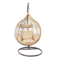 Hangende tuinstoel DKD Home Decor Beige Bruin Multicolour Aluminium Synthetische rotan 90 x 70 x 110 cm - thumbnail