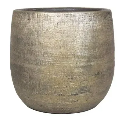 Pot mira d29h27cm industrieel goud Pot mira d29h27cm industrieel goud