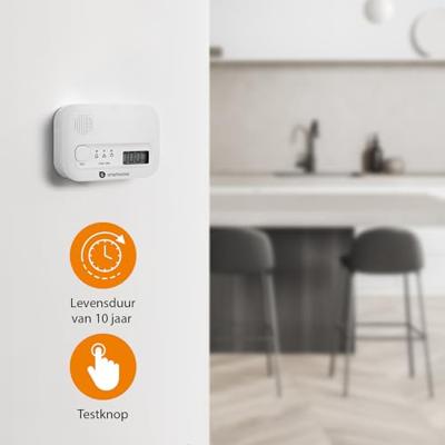 Gecombineerde rook- en koolmonoxidemelder Smartwares FGA-13041 85 dB
