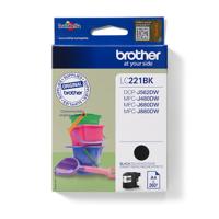Brother Inktcartridge LC-221BK Origineel Zwart LC-221 BK - thumbnail