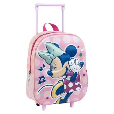3D-schoolrugzak met Wielen Minnie Mouse Roze