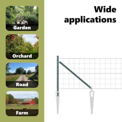 VidaXL Hek met paal groen 0,4 x 25 m staal en pvc