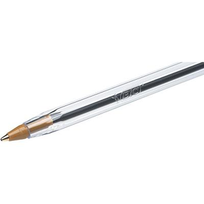BIC 942911 Balpen (wegwerp) Cristal Zwart 0.4 mm Onuitwisbaar: Ja 100 stuk(s)
