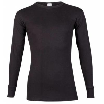 Heren shirt Lange mouw - 100% katoen - Aansluitend ondershirt mannen - M - Zwart - M - M - M - M - M - M - M - M - M - M - M - M - M -