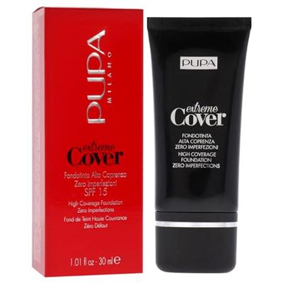 Pupa Milano - Pupa Extreme Cover Foundation Oil Free SPF15 30 ml 030 Light Sand Dames Pupa Milano - Pupa Extreme Cover Foundation Oil Free SPF15 30 ml 030 Light Sand Dames