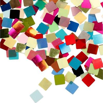 Creativ Company Folie mozaiektegels, afm 10x10 mm, ca. 6875 stuk, diverse kleuren, 250 gr/ 1 doos - thumbnail