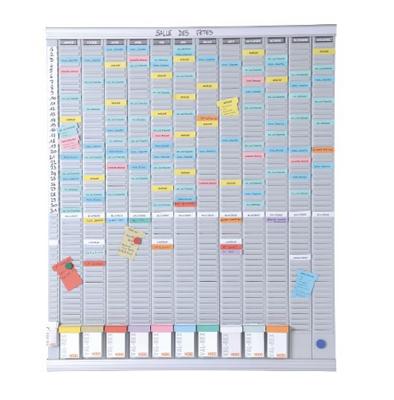 Jaarplanner Nobo Aluminium Wit