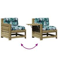 5-delige Loungeset met kussens geïmpregneerd grenenhout - thumbnail