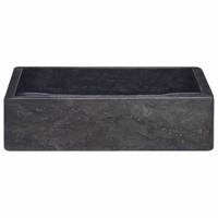 Gootsteen 40x40x10 cm marmer zwart - thumbnail