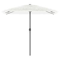 Parasol met stalen paal 248x248x248 cm wit - thumbnail
