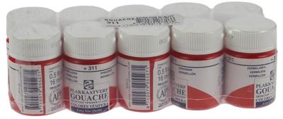 Talens plakkaatverf Extra Fijn flacon van 16 ml, vermiljoen Talens plakkaatverf Extra Fijn flacon van 16 ml, vermiljoen