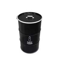 Statiegeld prullenbak 120L - Plastic flessen - Met handvat deksel - thumbnail