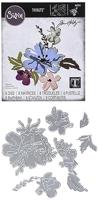 Sizzix • tim holtz thinlits die set brushstroke flowers #2 8pcs - thumbnail