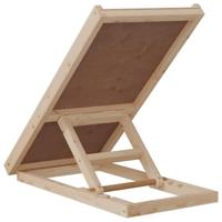 Hondenloopplank 70x35 cm massief vurenhout grijs - thumbnail