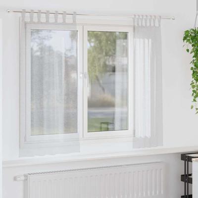 VidaXL Voile gordijn 2 pcs lichtgrijs 175 x 140 cm polyester