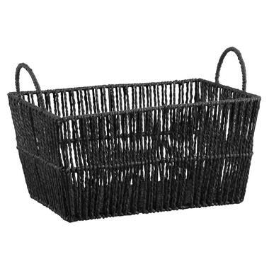 Mand Palmi - zwart - 24,5x35x25 cm - Leen Bakker
