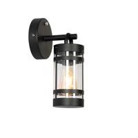 QAZQA Buiten wandlamp zwart IP44 met schemersensor - Ruben - thumbnail