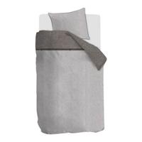 Rivièra Maison Rivièra Maison Walton dekbedovertrek - 1-persoons (140x200/220 cm + 1 sloop) - Katoen - Brown - thumbnail