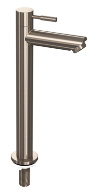 INK - Fonteinkraan Koudwater Staand Hoog Model - Br. Nickel