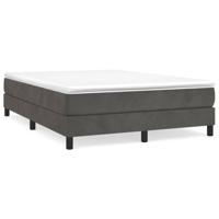 Boxspringframe fluweel donkergrijs 140x200 cm - thumbnail