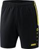 JAKO 6218K Short Competition 2.0 Kids - Zwart/Fluogeel - 128