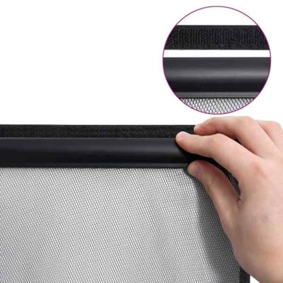 VidaXL Vliegengordijn 100x220 cm polyester mesh zwart