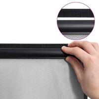 VidaXL Vliegengordijn 100x220 cm polyester mesh zwart - thumbnail