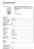 Merten MEG3495-8719 Schakel-/stopcontact combinatie Compleet Polar-wit 1 stuk(s) - thumbnail