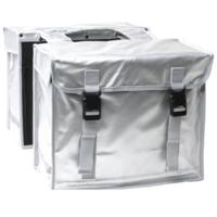 Newlooxs New looxs bisonyl dubbele fietstas - waterdicht, ijzersterk, zilver - 46l - elektrische fietsen, stadsfietsen - thumbnail