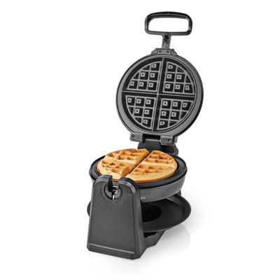 Nedis KAWP220FBK Wafelijzer Belgische Wafels 17 Cm 1000 W Automatische Temperatuurregeling Abs / Roestvrij Staal Nedis KAWP220FBK Wafelijzer Belgische Wafels 17 Cm 1000 W Automatische Temperatuurregeling Abs / Roestvrij Staal