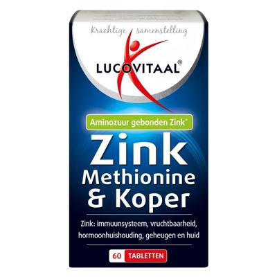 Lucovitaal Zink Methionine & Koper Tabletten Lucovitaal Zink Methionine & Koper Tabletten