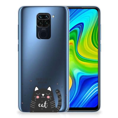 Xiaomi Redmi Note9 Telefoonhoesje met Naam Cat Good Day Xiaomi Redmi Note9 Telefoonhoesje met Naam Cat Good Day