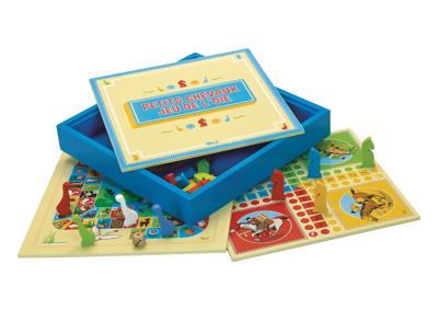 THE PLAYING TREE - 66310 - KLEINE PAARDEN EN GANZEN SPELLEN - HOUTEN DOOS