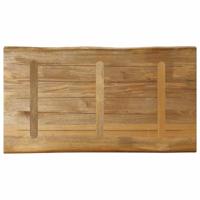 Tafelblad met natuurlijke rand 100x60x2,5 cm massief mangohout - thumbnail