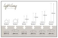 Lampenkap Gemstone 30-30-21 terra - thumbnail