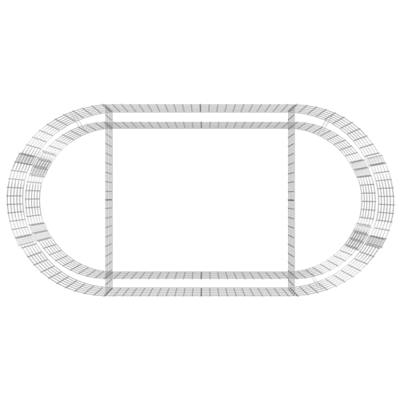 Gabion plantenbak verhoogd 200x100x50 cm gegalvaniseerd ijzer Gabion plantenbak verhoogd 200x100x50 cm gegalvaniseerd ijzer
