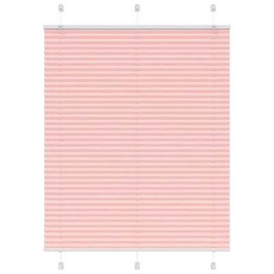 Pliss rolgordijn 105x150cm stofbreedte 104,4cm polyester roze