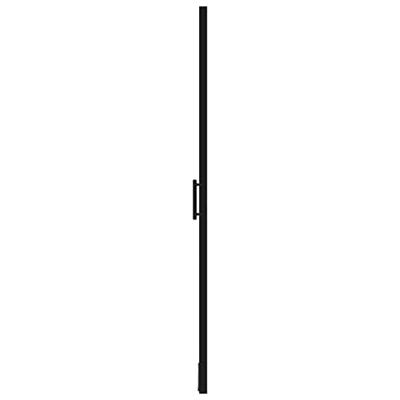 VidaXL Douchedeur 81x195 cm gehard glas zwart - thumbnail