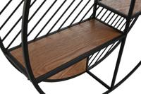 Planken Home ESPRIT Zwart Natuurlijk Metaal Hout MDF 60 x 12 x 60 cm Voor aan de muur - thumbnail