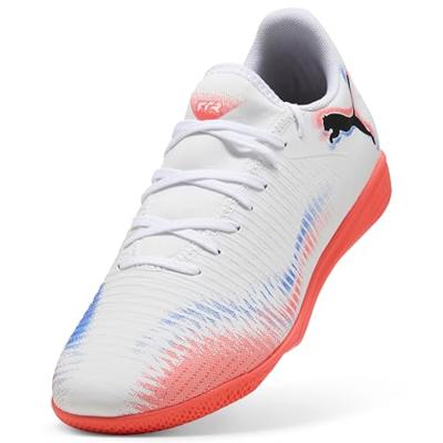 PUMA Future 8 Play Zaalvoetbalschoenen (IN) Wit Felrood Blauw