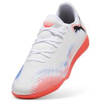 PUMA Future 8 Play Zaalvoetbalschoenen (IN) Wit Felrood Blauw - thumbnail