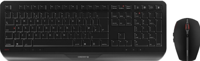 CHERRY Desktop GENTIX [EU/US] WL black US-Englisch mit EURO Symbol toetsenbord RF Draadloos Zwart - thumbnail
