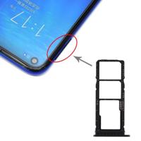 SIM-kaart lade + SIM-kaart lade + micro SD-kaart lade voor Huawei Honor Play 3 (zwart) - thumbnail