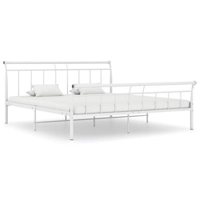 Bedframe metaal wit 180x200 cm