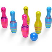 BS Toys houten bowlingset skittels junior, 7dlg. - thumbnail