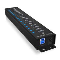 ICY BOX IB-HUB1717-U3 USB 3.2 Gen 1 (3.1 Gen 1) Type-A 5000 Mbit/s Zwart - thumbnail