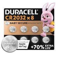 Batterij Duracell knoopcel 4xCR2032 lithium Ø20mm 3V-180mAh - thumbnail