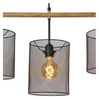 Lucide BASKETT - Hanglamp - 4xE27 - Zwart - thumbnail
